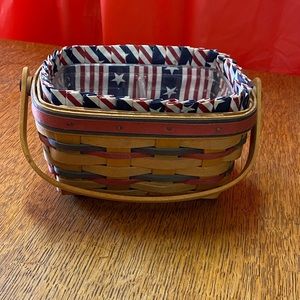 1997 Longaberger All-American Collection Patriot Basket Combo w divided Prot